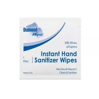 Sirchie FPT356 Hand Sanitizer Wipes, 100 Pack