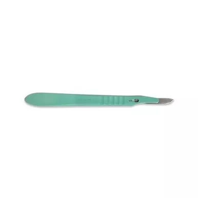 Sirchie KCP13810 Disposable Rounded Blade Scalpel, 10 Pack