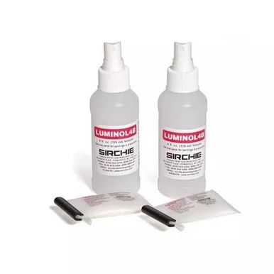 Sirchie LUMINOL4 Luminol Invisible Blood Reagent w/ Spray Head (2 x 4 oz Bottles)