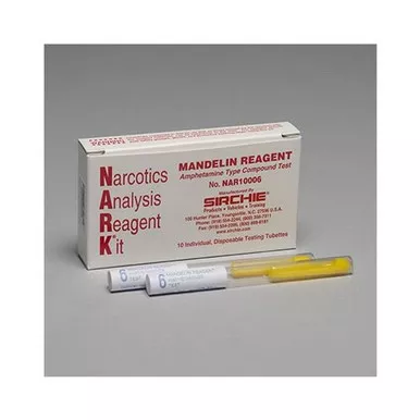 Sirchie NAR10006 NARK Test Mandelin Reagent (Amphetamines), Box of 10