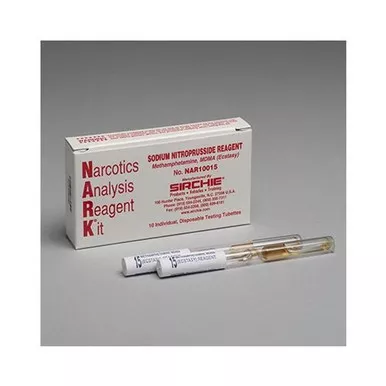 Sirchie NAR10015 NARK Test Sodium Nitroprusside Reagent (Methamphetamine MDMA), Box of 10