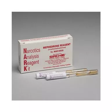 Sirchie NAR10025 NARK Test Mephedrone Bath Salts Reagent, Box of 10
