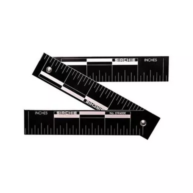 Sirchie Photo Evidence Folding Scale, Black