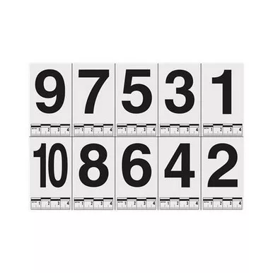 Sirchie PPS201 Photo Measure & Identifier Numbers w/ 0-4cm Scale