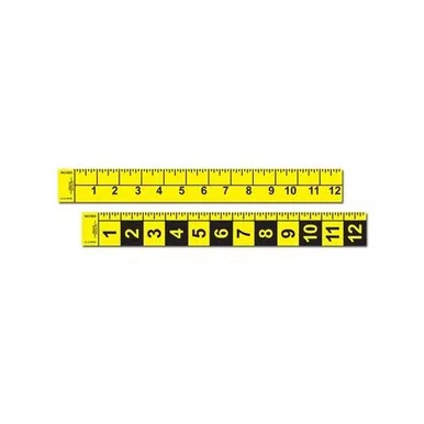 Sirchie PPS700 Big Numeral Straight Reference Scales 12" Horizontal/Vertical, 5 Pack