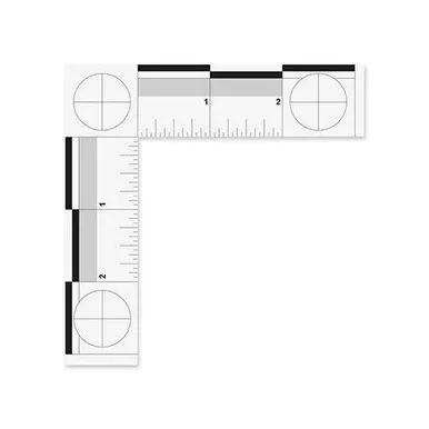 Sirchie PPS801 L Shape Photo Scale, Standard,4.125' x 4.125"