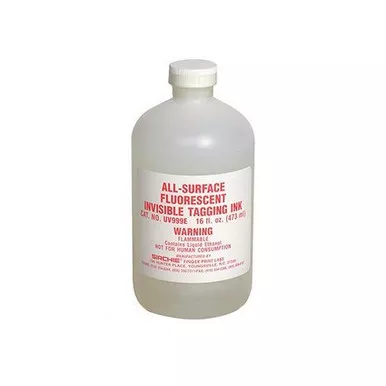 Sirchie UV999E All-Surface Fluorescent Tagging Ink, 16 Ounce