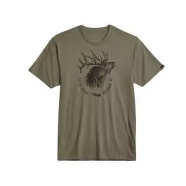 Sitka Men's Elk Sketch Tee - Dark Green Sage - L