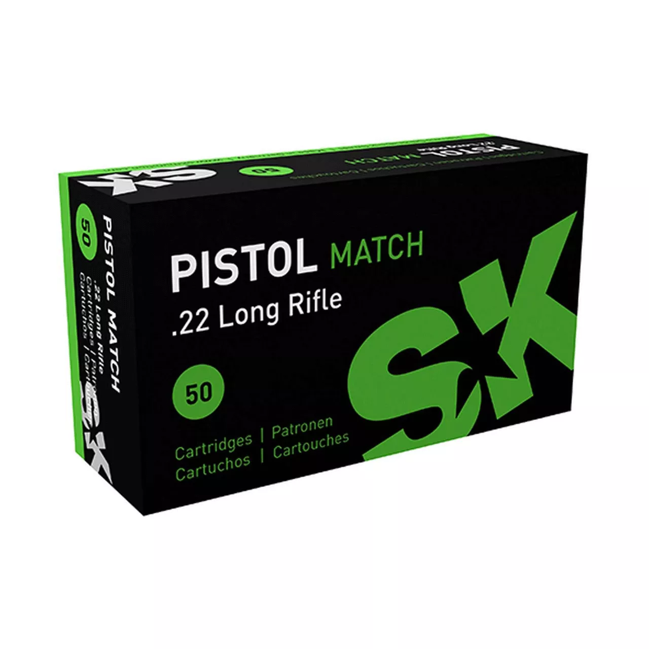 SK 22LR Pistol Match 40 gr LRN 50 rounds