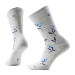 Smartwool Women's Everyday Garden Gala Crew Socks - Ash - M