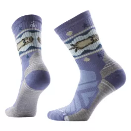 Smartwool Women's Hike Otter Float Crew Socks - Nightfall Blue - L