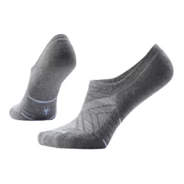 Smartwool Women's Run Targeted Cushion No Show Socks - Medium Gray - L