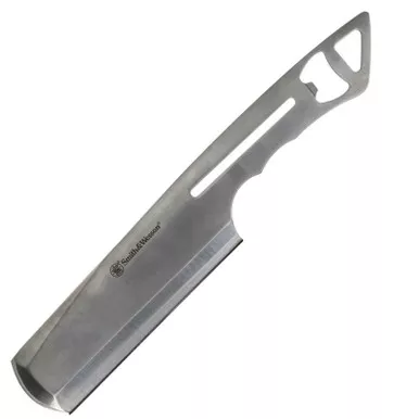 Smith & Wesson Bullseye Fixed Blade Knife 10" Cleaver 3Cr13 Satin Blade 3Cr13 Handle Gray
