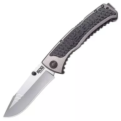 SOG SideSwipe Assisted Opening Folding Knife 3.4" Drop Point 7CrR5