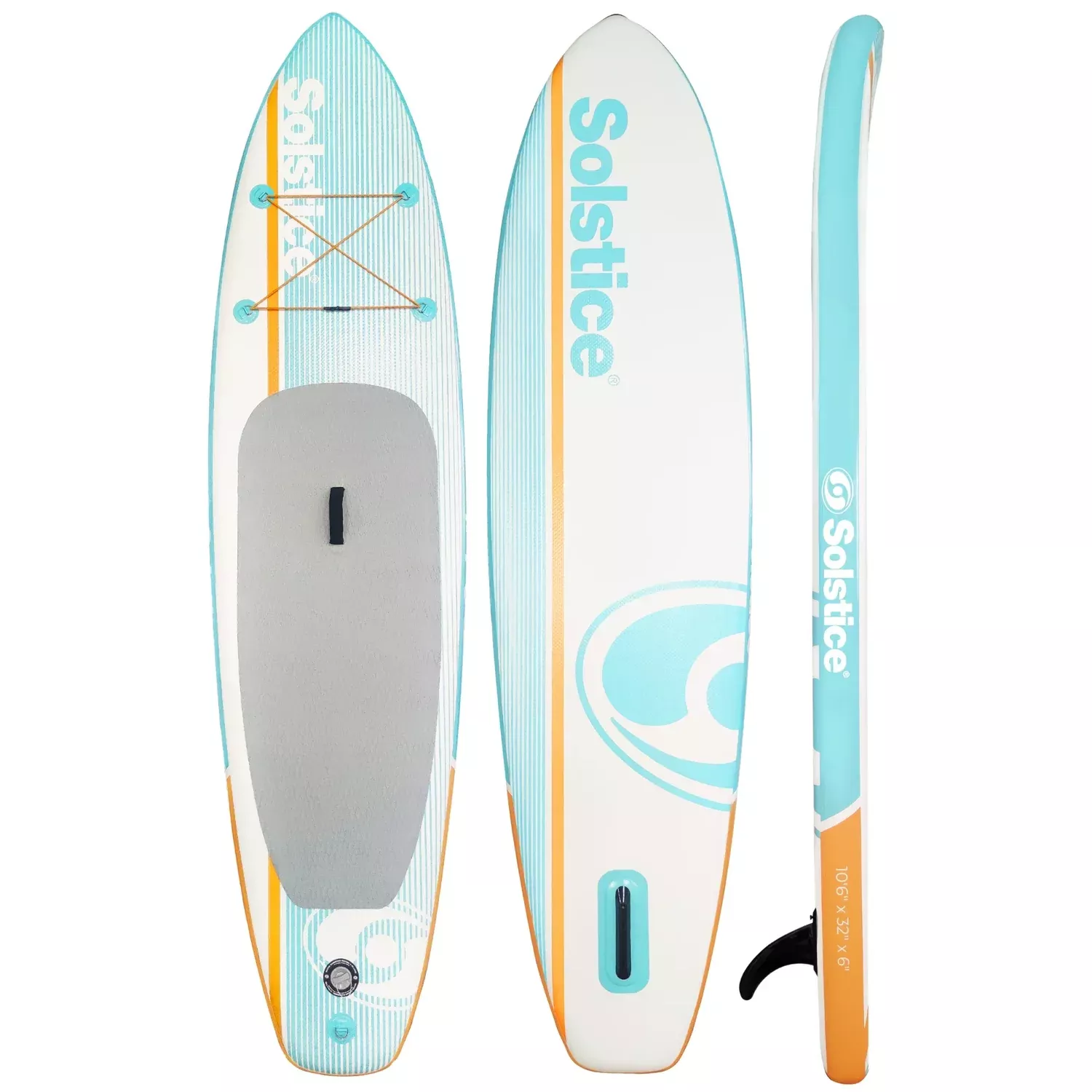 Solstice Watersports Cruiser Inflatable SUP Kits 10’6″ Orange #36122