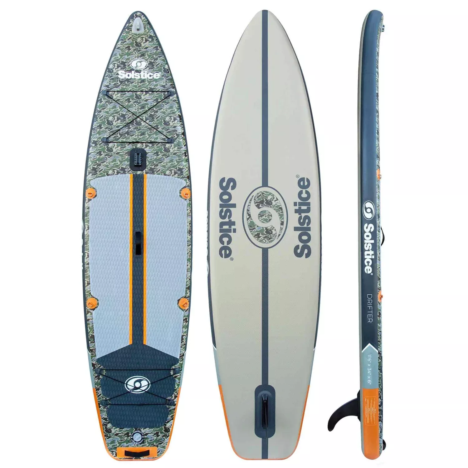 Solstice Watersports Drifter Inflatable SUP Kit 11’6″ #36116