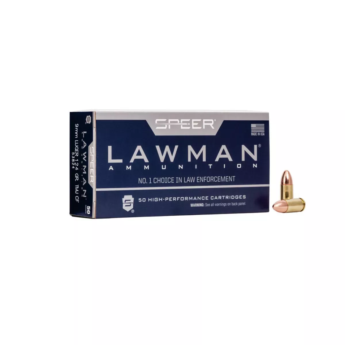 Speer 9MM 124GR lawman FMJ 50rd