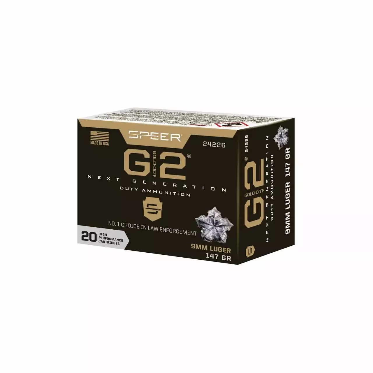 Speer 9mm Gold Dot G2 147gr 20rd - Box
