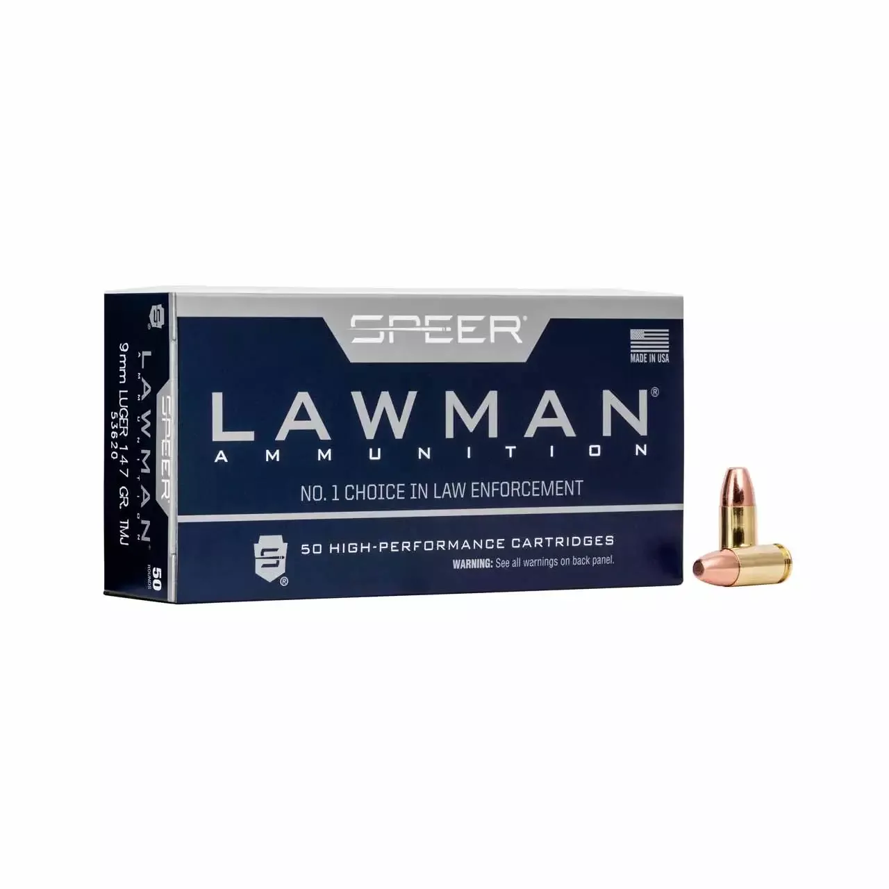 Speer 9mm Lawman 147gr FMJ 50rd - Box
