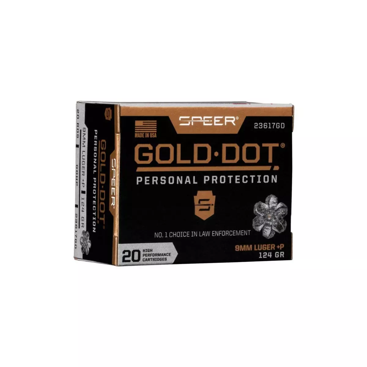Speer 9MM +P 124GR Gold Dot 20rd