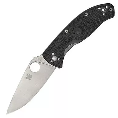 Spyderco 122PBK Tenacious Linerlock Black 3.375" Drop-point Blade