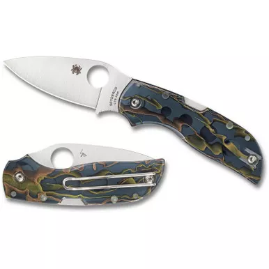 Spyderco C152RNP Chaparral Folding Knife 2.80" CTS-XHP Plain Edge Blade, Raffir Noble Handle