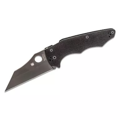 Spyderco C253GPBBK YoJumbo Folding Knife 3.98" CPM-S30V Black Plain Edge Blade, Black G-10 Handle