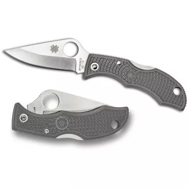 Spyderco LFGP3 Ladybug 3 Folding Knife 1.94" VG-10 Serrated Edge Blade, Foliage Green FRN Handle