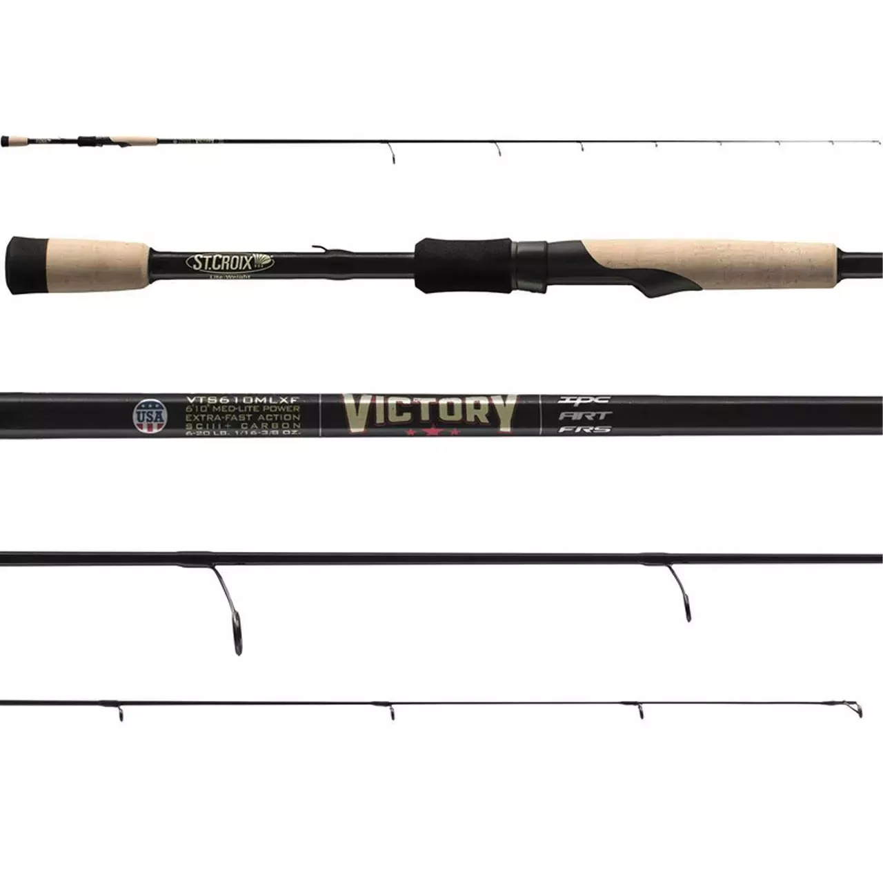 St. Croix Victory 7'3" Medium Extra Fast Action Spinning Rod