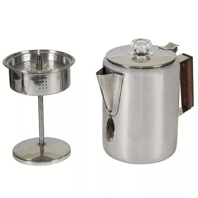 Stainless Steel Percolator Coffee Pot 9 Cups