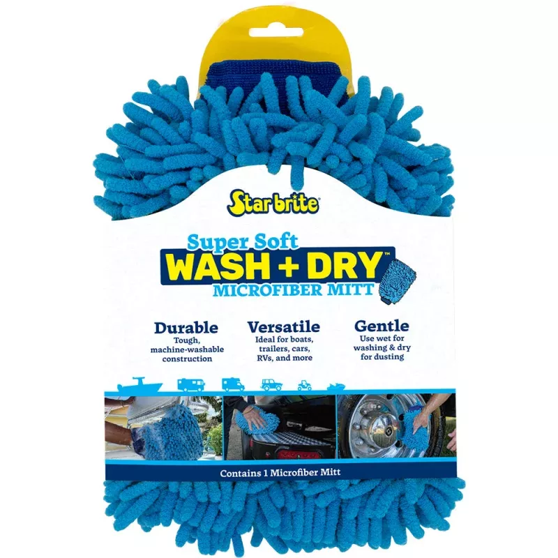 Star brite Machine Washable Microfiber Reggae Mitt