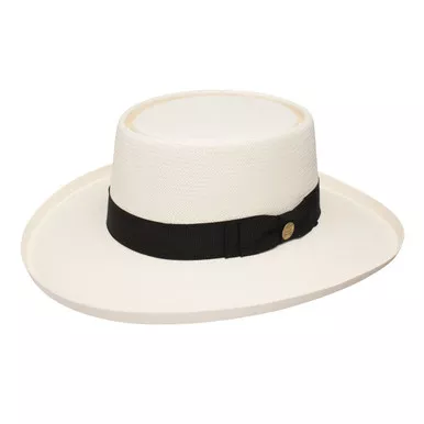 STETSON Colonel Natural with Black Band Shantung Straw Hat (TSCOLNS253081)