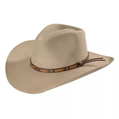 STETSON Hutchins 3X Wool Felt Stone Cowboy Hat (SWHUTC-403420)