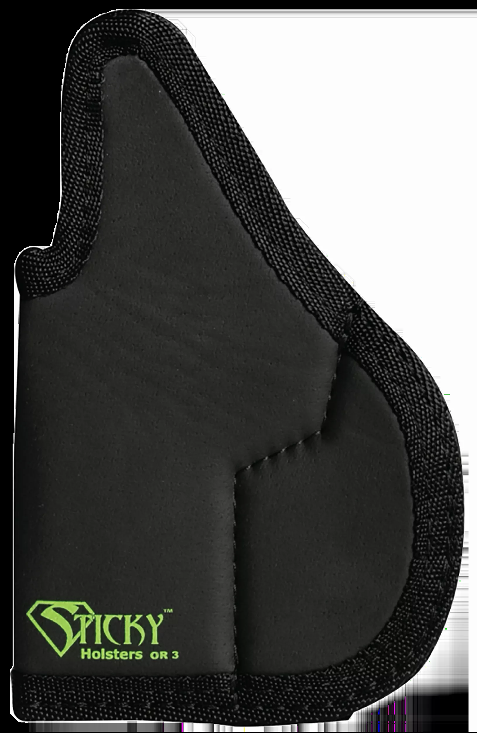 Sticky Holsters OR-3 Black/Green Latex Free Rubber