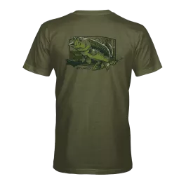 STLHD Men's Big Bass Tee - Olive - M