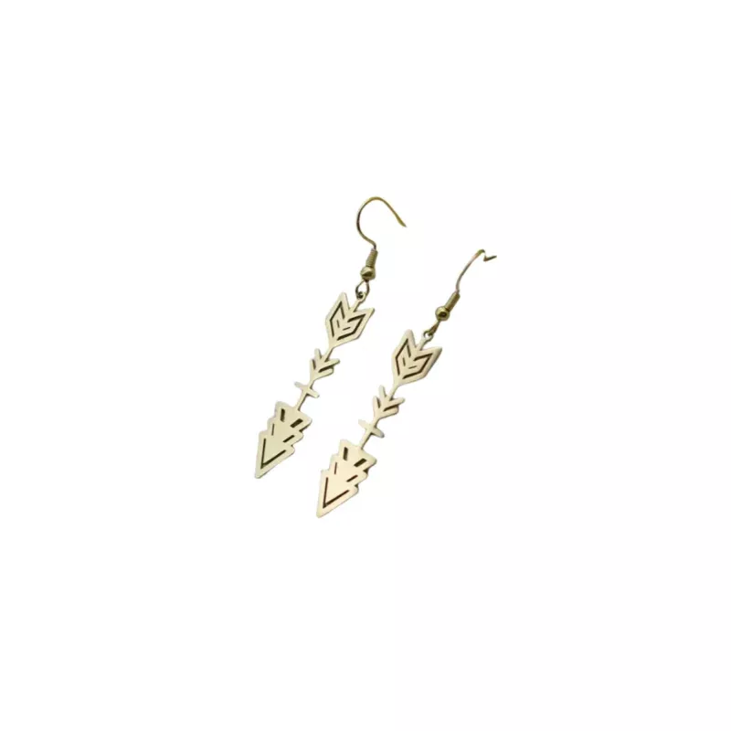 Straight Arrow Earrings|Gold&Silver