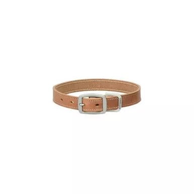 Straight Collar Leather - Russett, 1" x 23"
