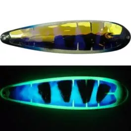 Stranglehold Lures Salmon Trolling Spoon - Standard - Inferno Bear Claw