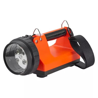 STREAMLIGHT E-Flood LiteBox 1500-Lumen Orange Standard System Lantern with AC/DC Chargers (45801)