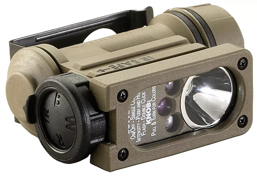 Streamlight Sidewinder Compact II Coyote Polymer White/Red/Blue/IR C4 LED 55 Lumens 69 Meters Range
