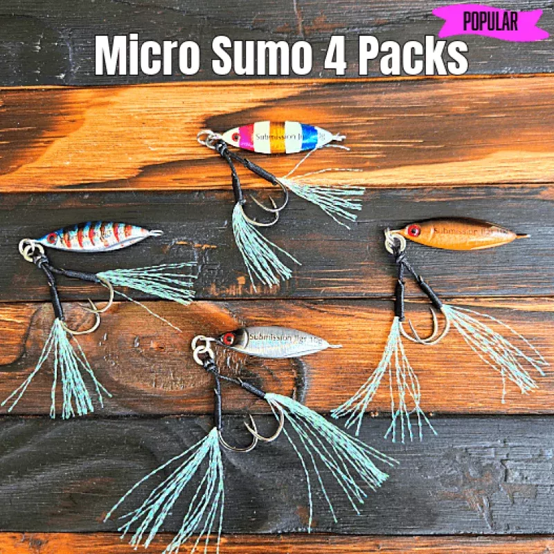 Submission Jigs – Micro Sumo – Slow Pitch Jigs – 4 Packs