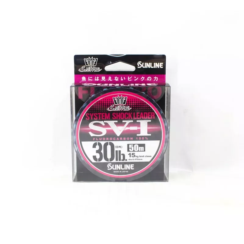 Sunline Fluorocarbon Leader SV-1 System Shock 50m #8 30lb 0.470mm (6657)