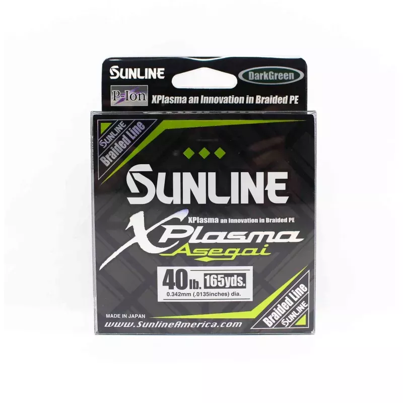 Sunline P.E Line Asegai Xplasma 165yds P.E 4 40lb Dark Green (6858)