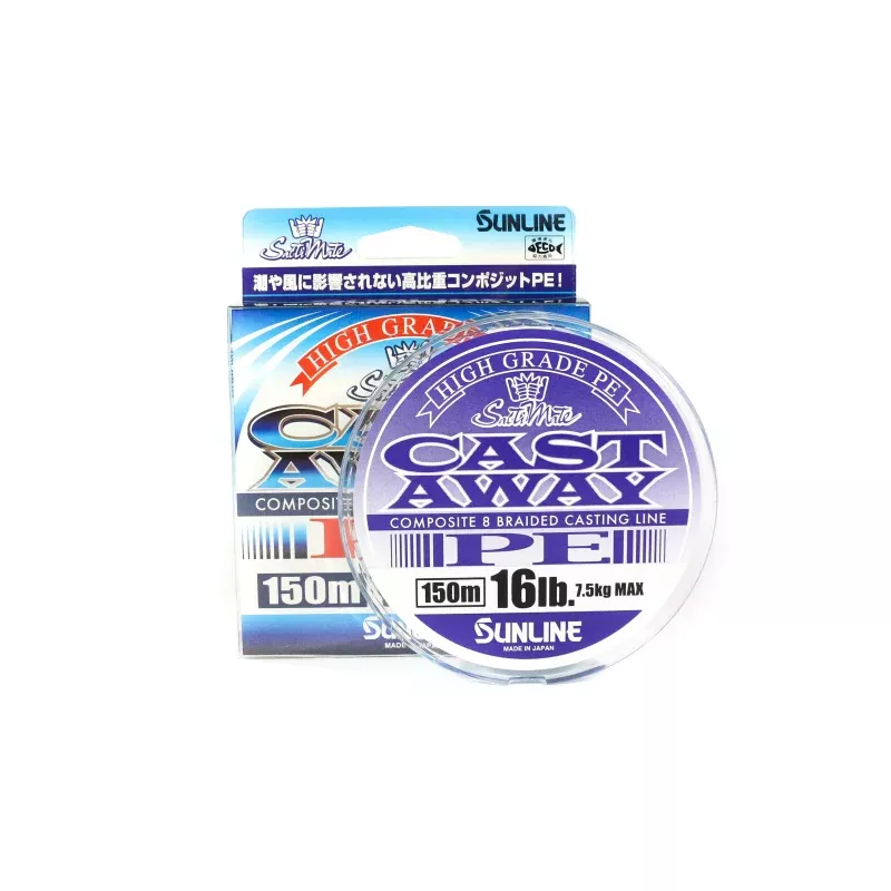 Sunline P.E Line Cast Away 150m P.E 1.2 16lb (4838)