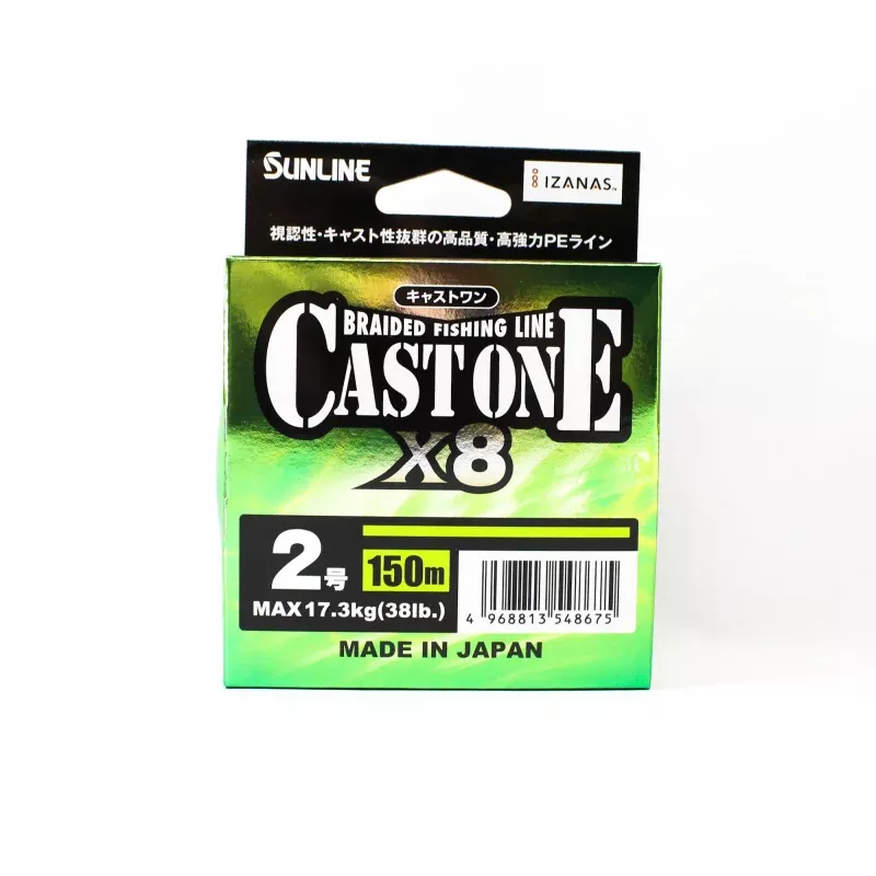 Sunline P.E Line X8 Cast One HG 150M P.E 2 35lb Light Green (8675)