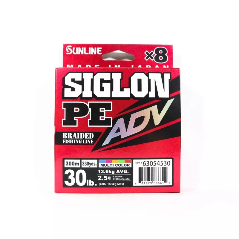Sunline P.E Line X8 Siglon Advance 300M P.E 2.5 30LB Multi (6612)