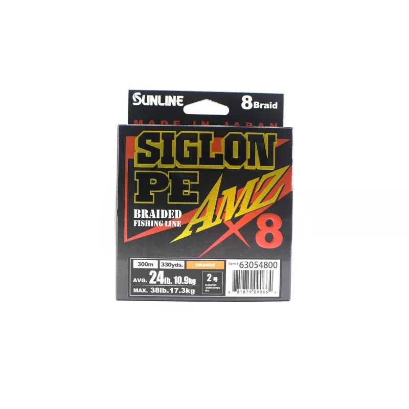 Sunline P.E Line X8 Siglon AMZ 300m P.E 2 24LB Orange (0664)