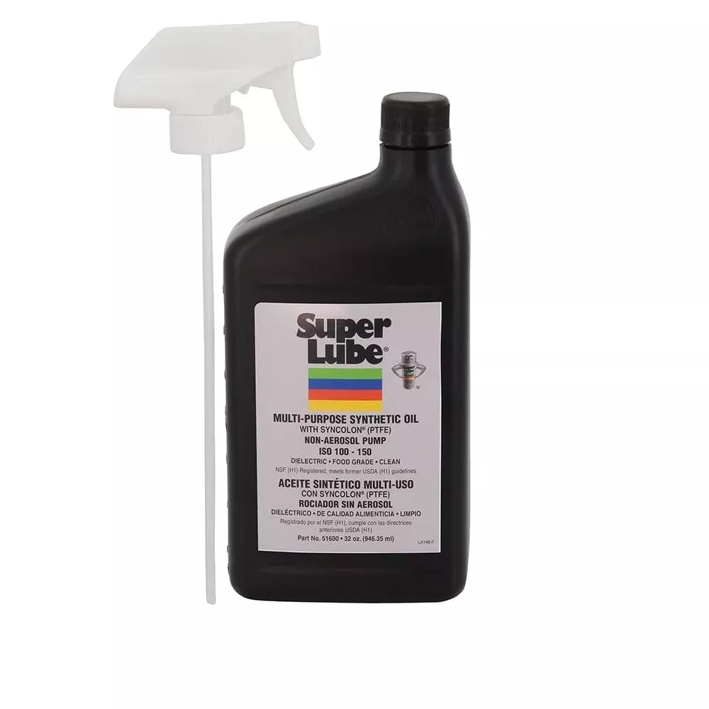 Super Lube Food Grade Synthetic Oil – 1qt Trigger Sprayer