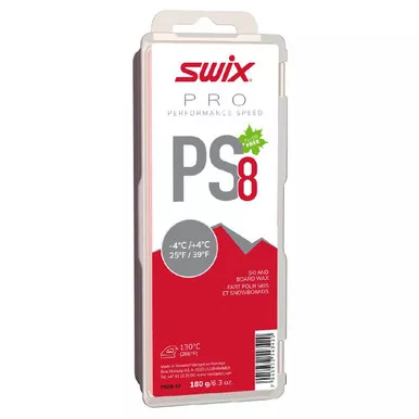 SWIX PS8 -4deg C/+4deg C Red Wax 180g (PS08-18)
