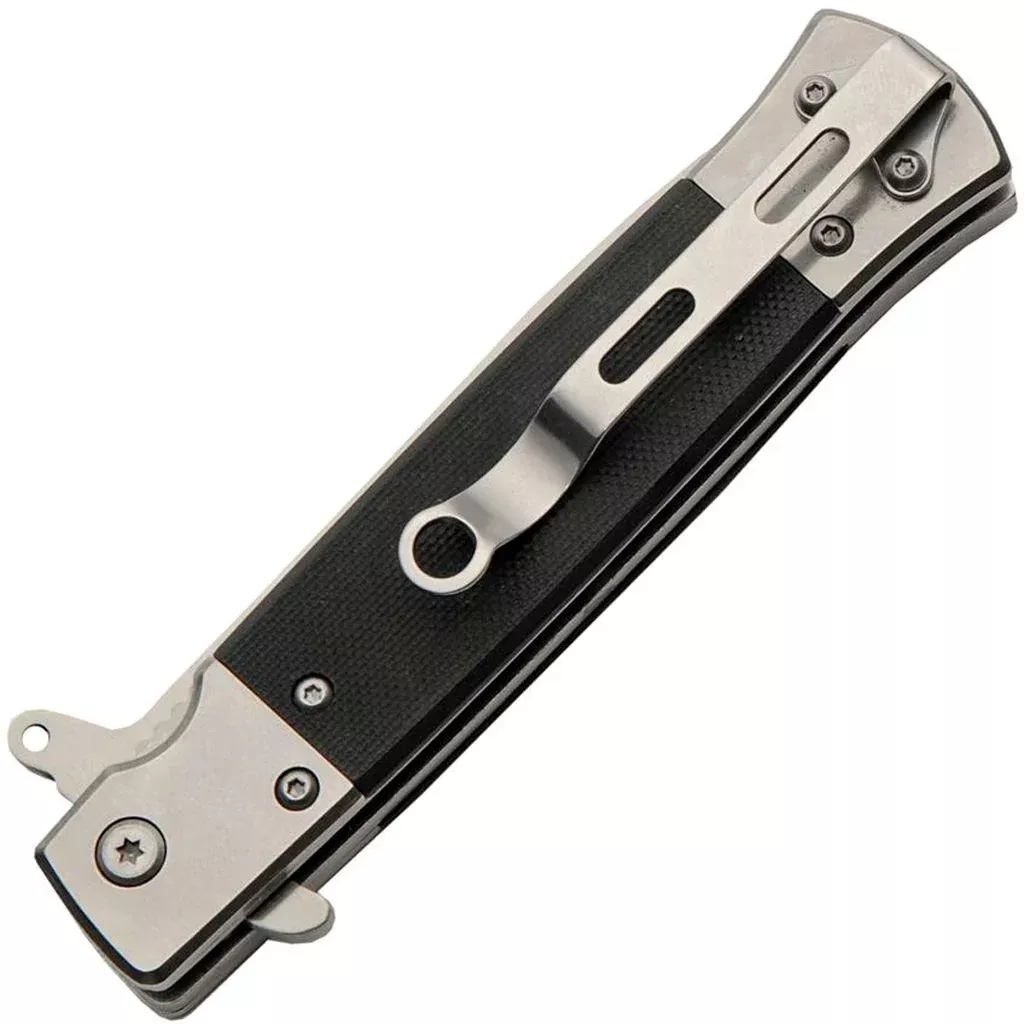 SZCO Silver G10 Stiletto Knife